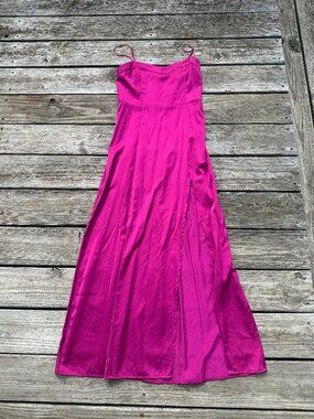abercrombie strappy drop waist dress Plus Size Pink Sleeved Pearls Flowers A-line Prom Fairy Wedding Dress main image 1